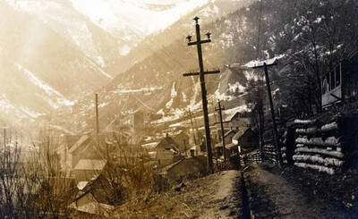 Upper end of Burke, Idaho.