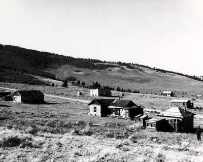 Panoramic view of Gilmore, Idaho.