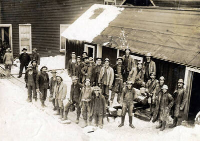 Group of men. Mace, Idaho.