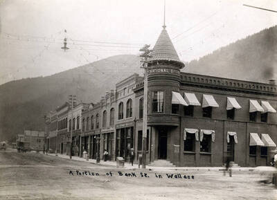 First National Bank in foreground
