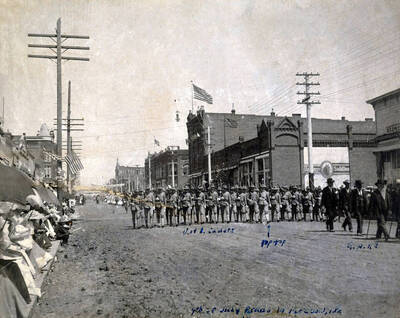 4th of July parade on Main Street. Moscow, Idaho.