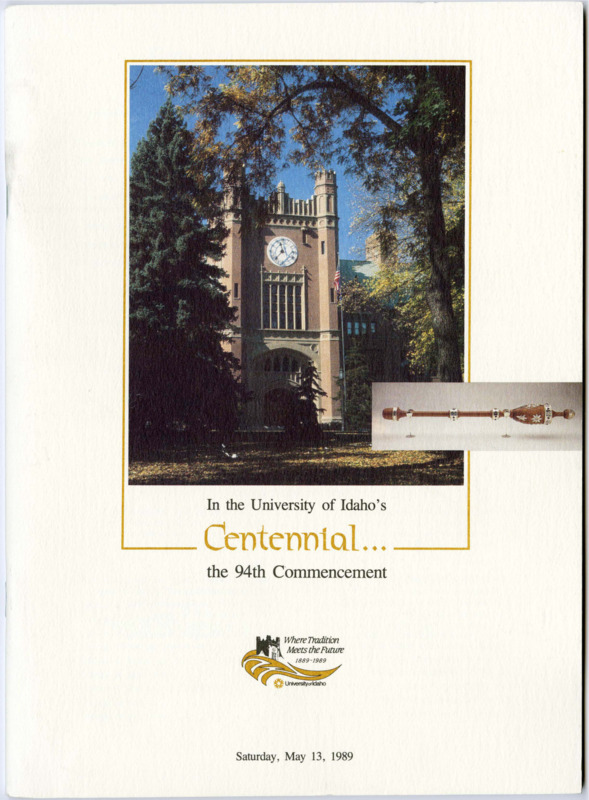 In the University of Idaho's Centennial...the 94th Commencement