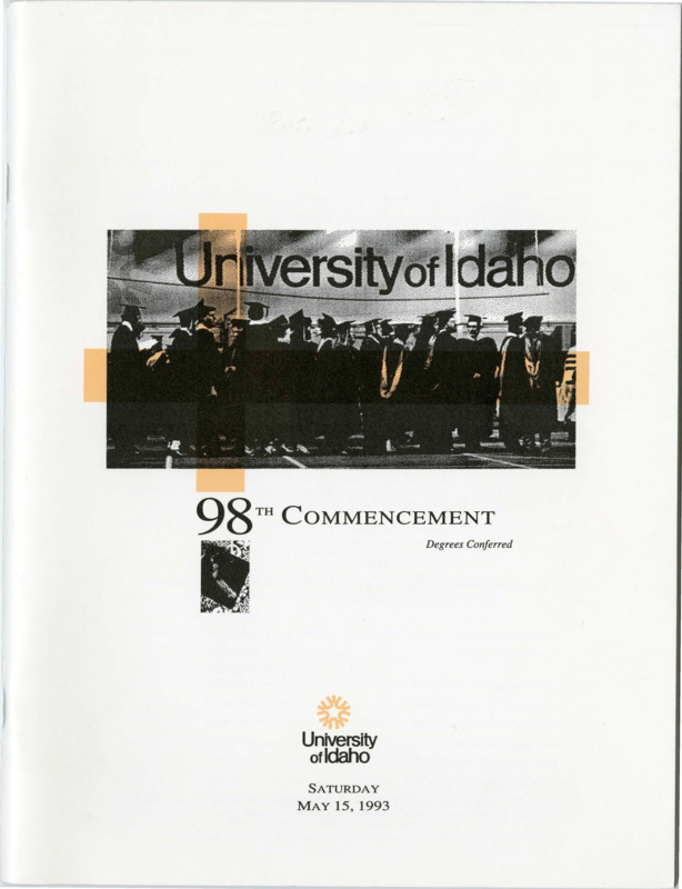 98th Commencement Degrees Conferred