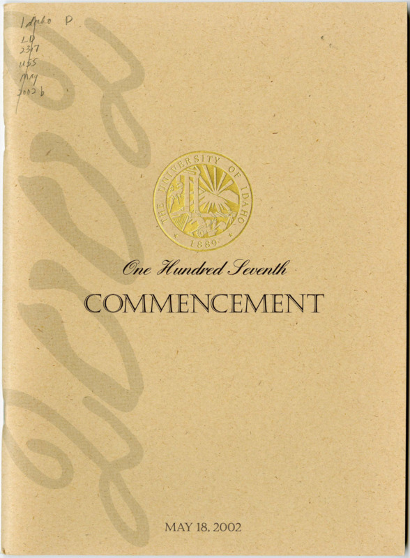 One Hundred Seventh Commencement