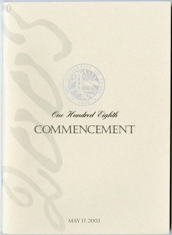 One Hundred Eighth Commencement