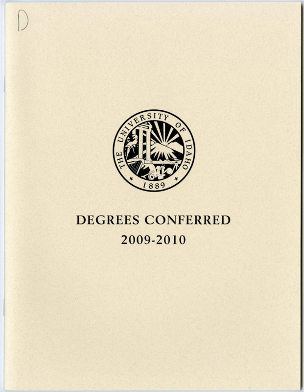 Degrees Conferred 2009-2010