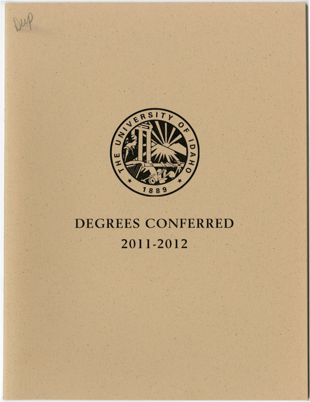 Degrees Conferred 2011-2012
