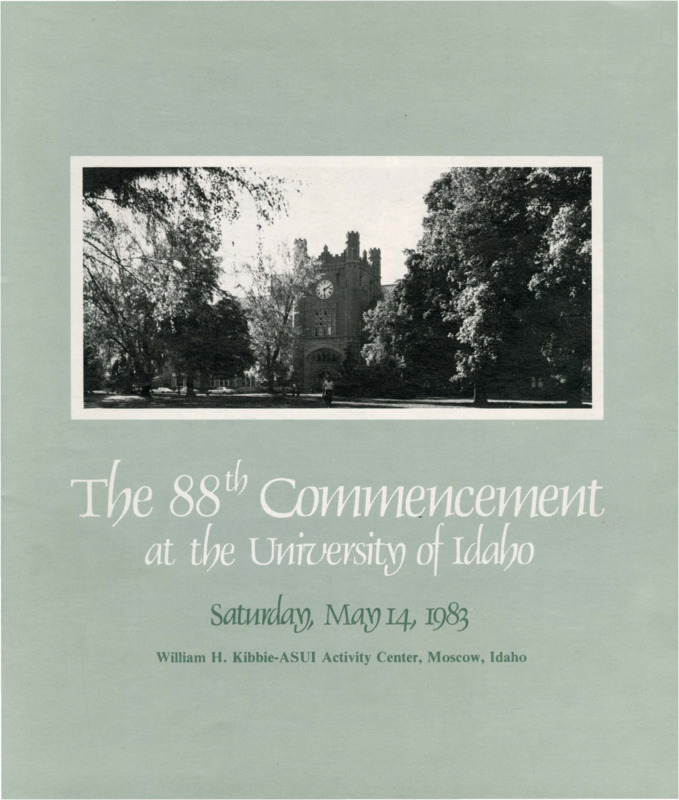 The 88th Commencement at the University of Idaho