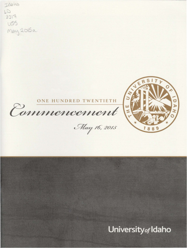 One Hundred Twentieth Commencement: Spring