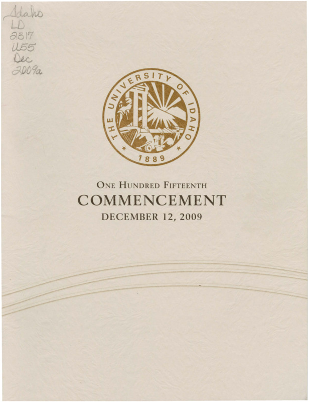 One Hundred Fifteenth Commencement