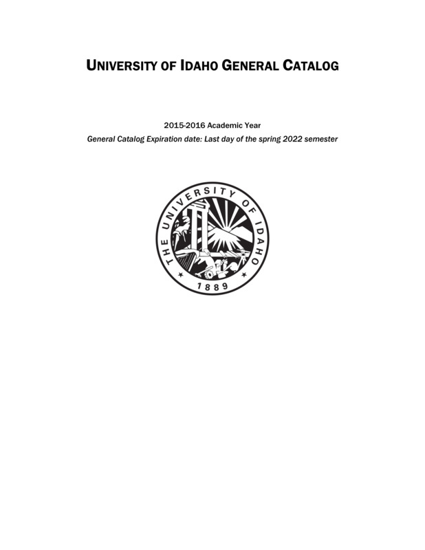 Course catalog document