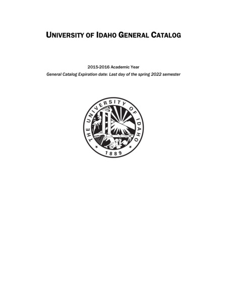 Course catalog document