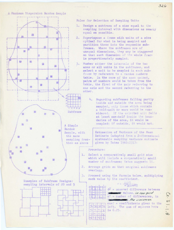 Document detailing the "Rules for Selection of Sampling Units."