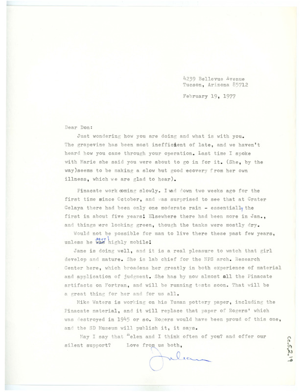 Idaho State University Interdepartmental Correspondence from Dawn S. Statham to Barbara Mayfield requesting a copy of Occasional Paper #28 to Colin O. Hermanns.