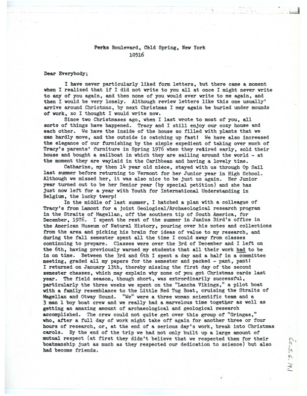 Letter from Lucille "Lucy" G. Lewis to Don Crabtree and others regarding recent happenings in her and her family's life. In a separate, handwritten portion, she writes to Crabtree specifically.