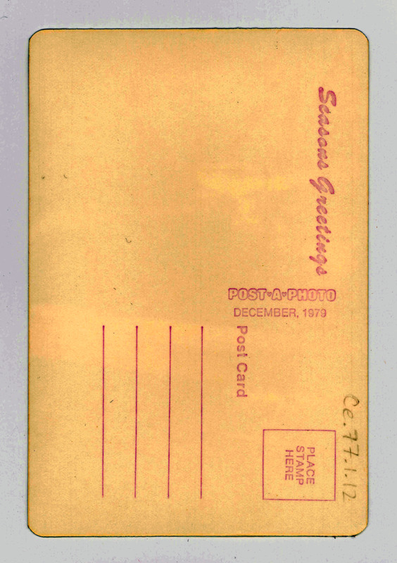 The back of a blank "Post-A-Photo" postcard.