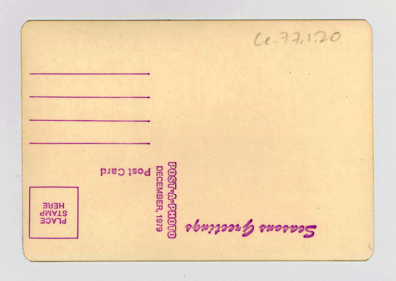 The back of a blank "Post-A-Photo" postcard.