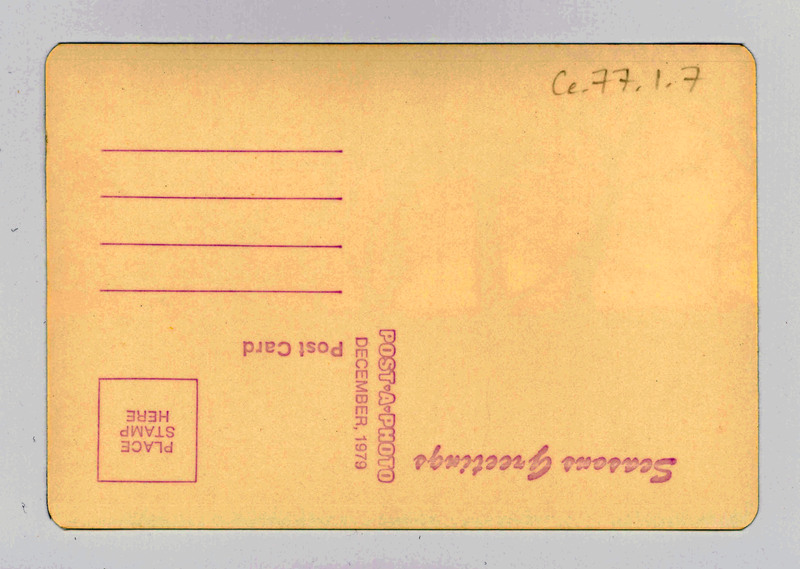 The back of a blank "Post-A-Photo" postcard.