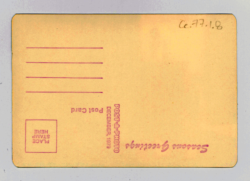 The back of a blank "Post-A-Photo" postcard.