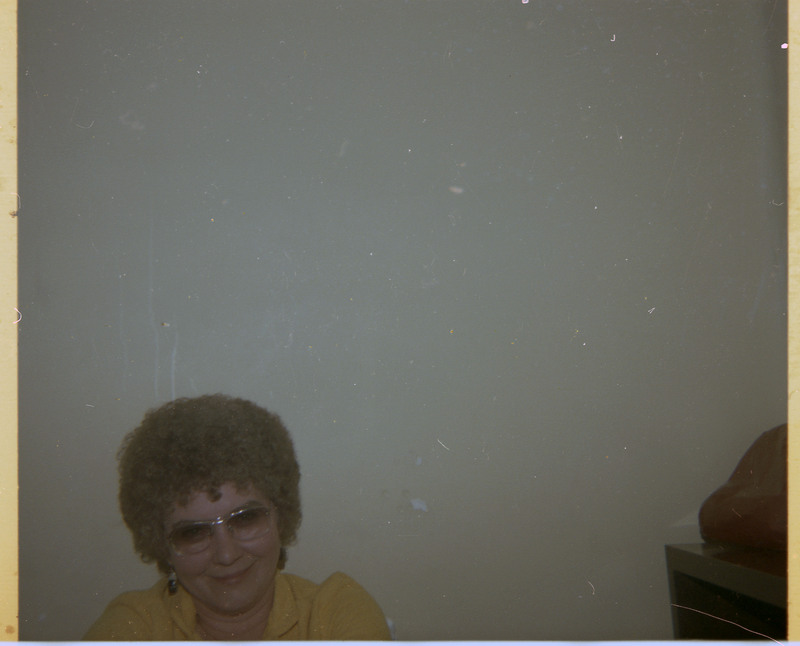 A photograph of Evelyn Crabtree smiling.