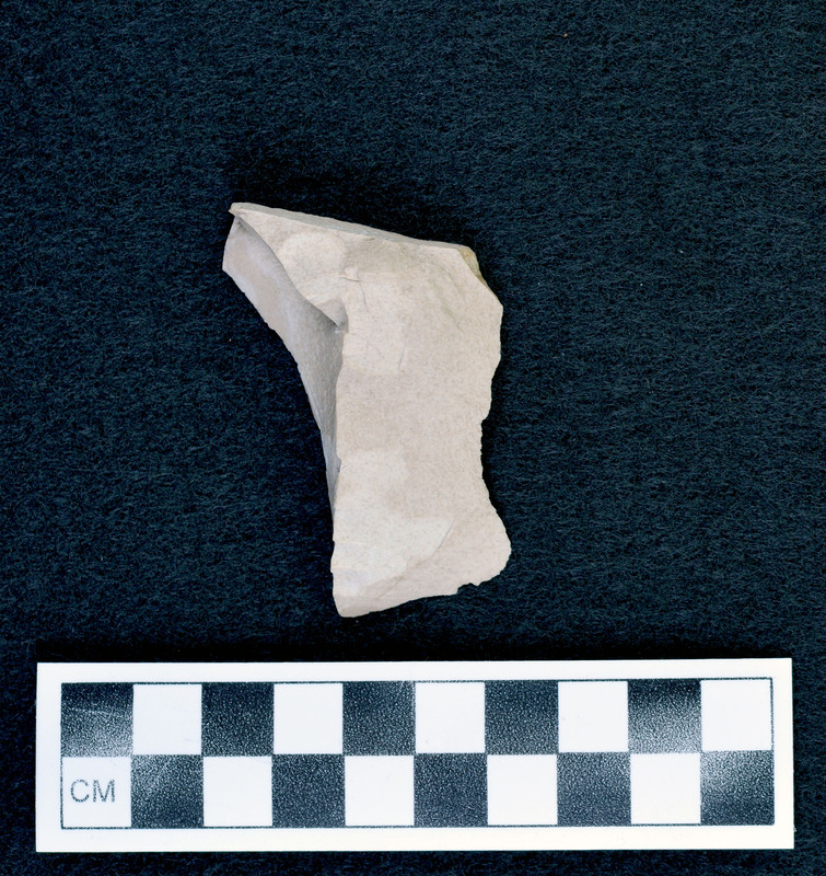 Associated w/Ce.6456 Greys, local material, haven't tried heat, mottled grey (dark) is most promising. (D. Crabtree)