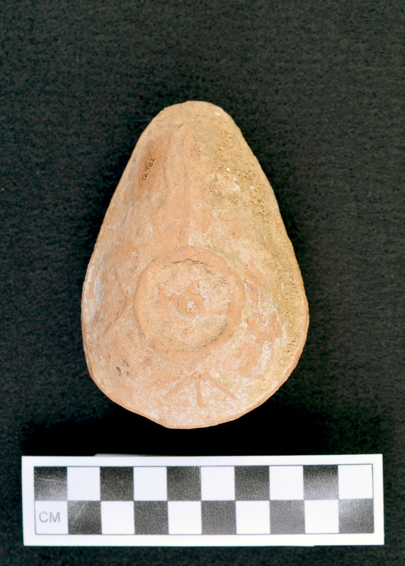 Notation on bag: Pipe. Note inside sent by F. Bordes. (JW) Actually a lamp with associated letter sent by Jacques Tixier. (DHC)