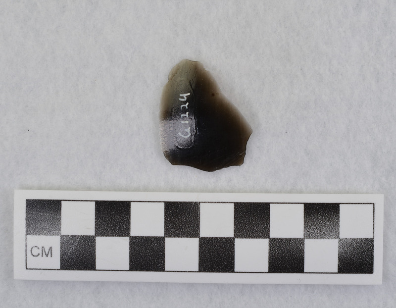 This is an uncommonly large erraillure flake produced by Donald E. Crabtree. For further information see Crabtree, 1972, pg. 31.