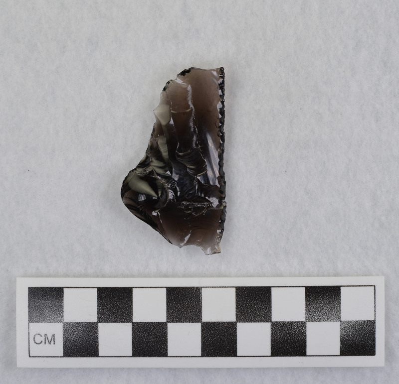 With intact cone, one edge alternate/opposite flaked