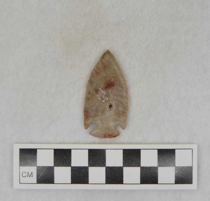 Heat treated, corner notched, Very long notching flakes. (JW)