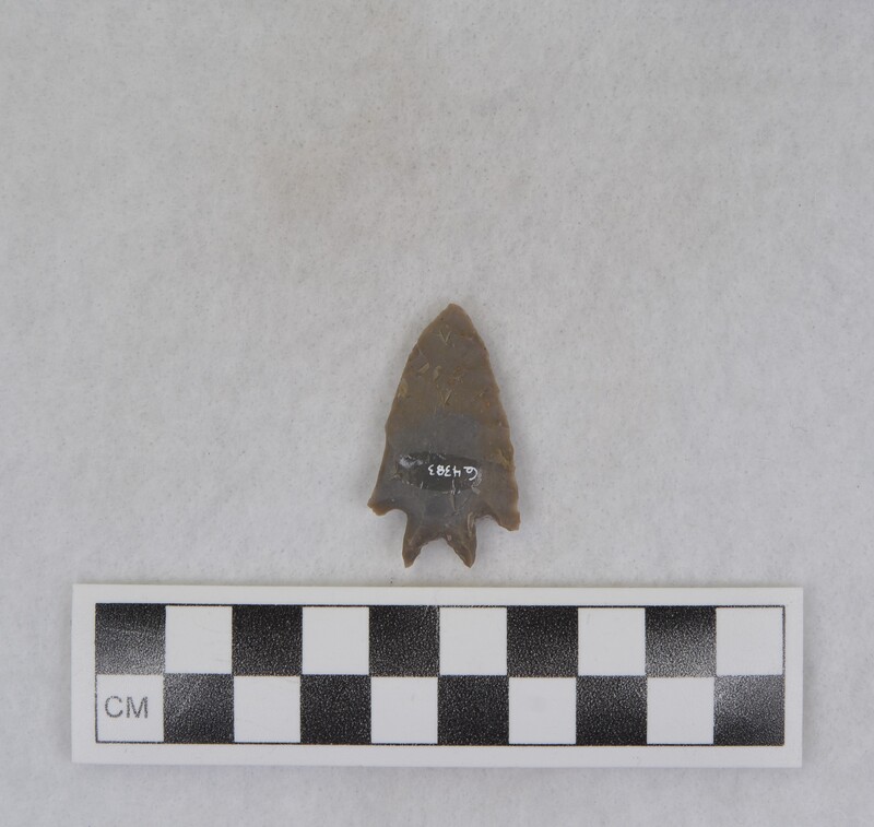 Corner notched, bifurcated base