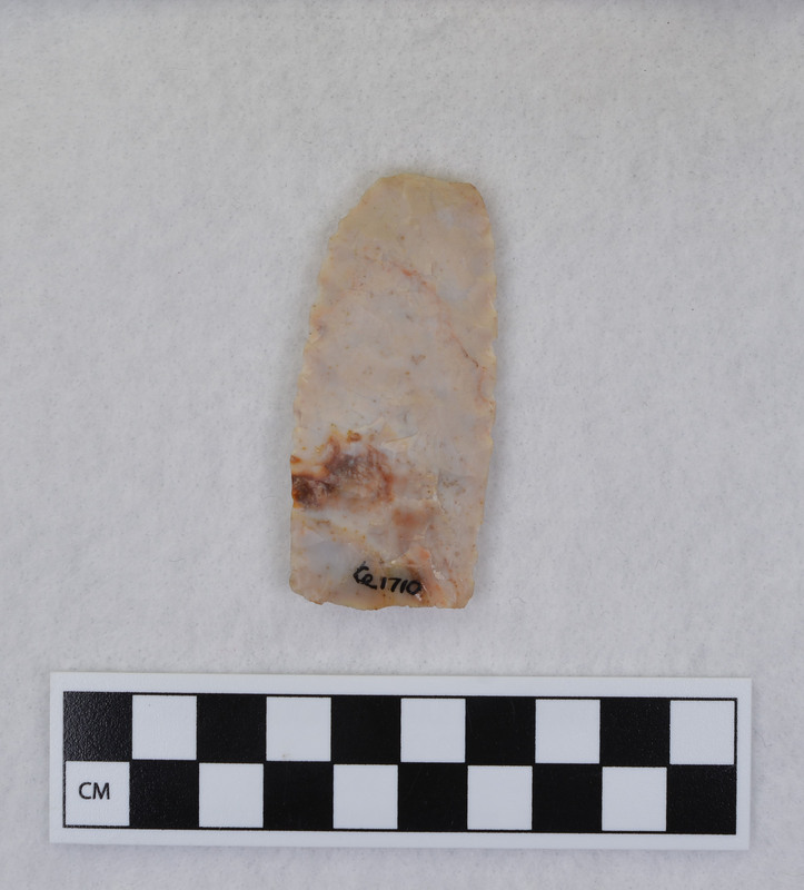 A preform made by Donald E. Crabtree using collateral flaking.