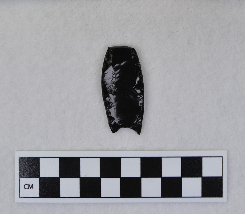 Fluted, Second flute severed the distal end due to too much downward pressure. Fluted by pressure, margins ground to facilitate holding in vise. (JW)Channel flake fragment and distal end renumbered to Ce.10137 and Ce.10138.