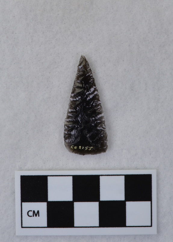 Chevron flaking on one side