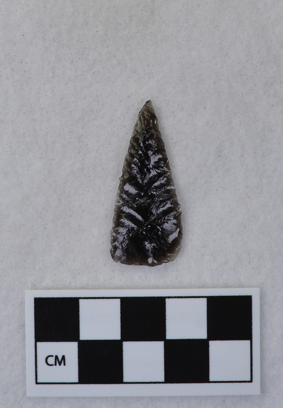 Chevron flaking on one side