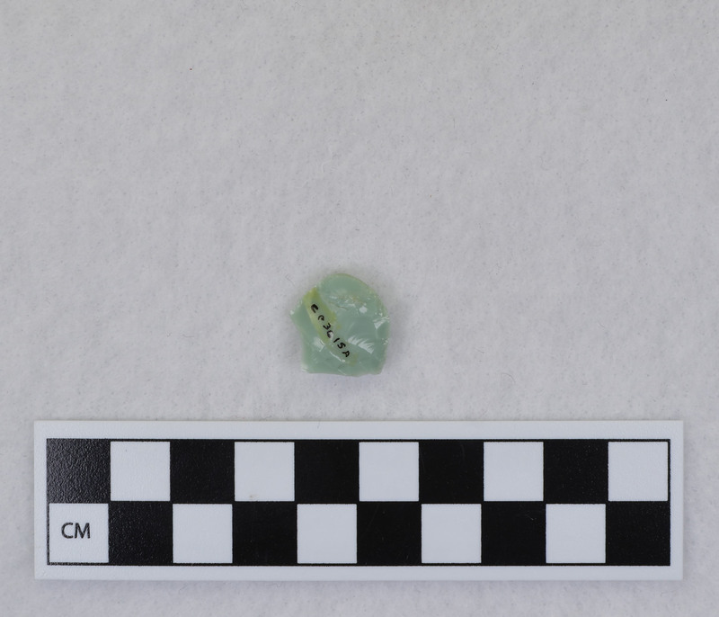 The making of Ce.3615 resulting is three associated pieces. Jim Woods stated this most likely resulted from improper angle of pressure tool or slippage in vise. Ce.3615A - distal end, Ce.3615B - proximal end. Ce.10144 - channel flake.