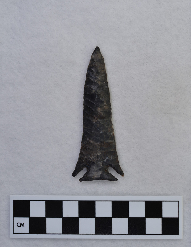 This object was made by Donald E. Crabtree. It is noted that this piece was made early in Crabtree's experiments. It is also thought that he made this while he was in Ohio between 1940-1941.