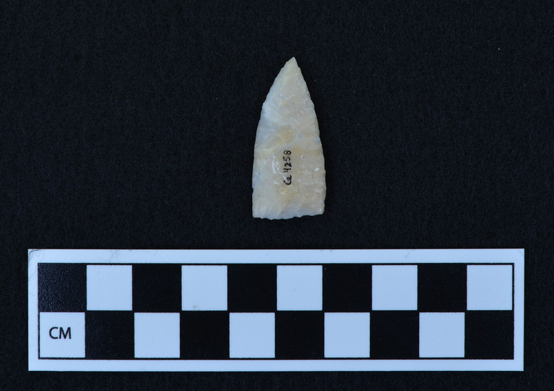 Heat treated, triangular, diagonally flaked