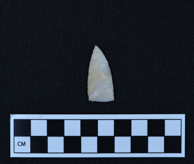 Heat treated, triangular, diagonally flaked