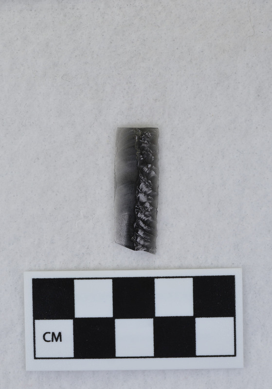 Prismatic, retouch on one margin of one face