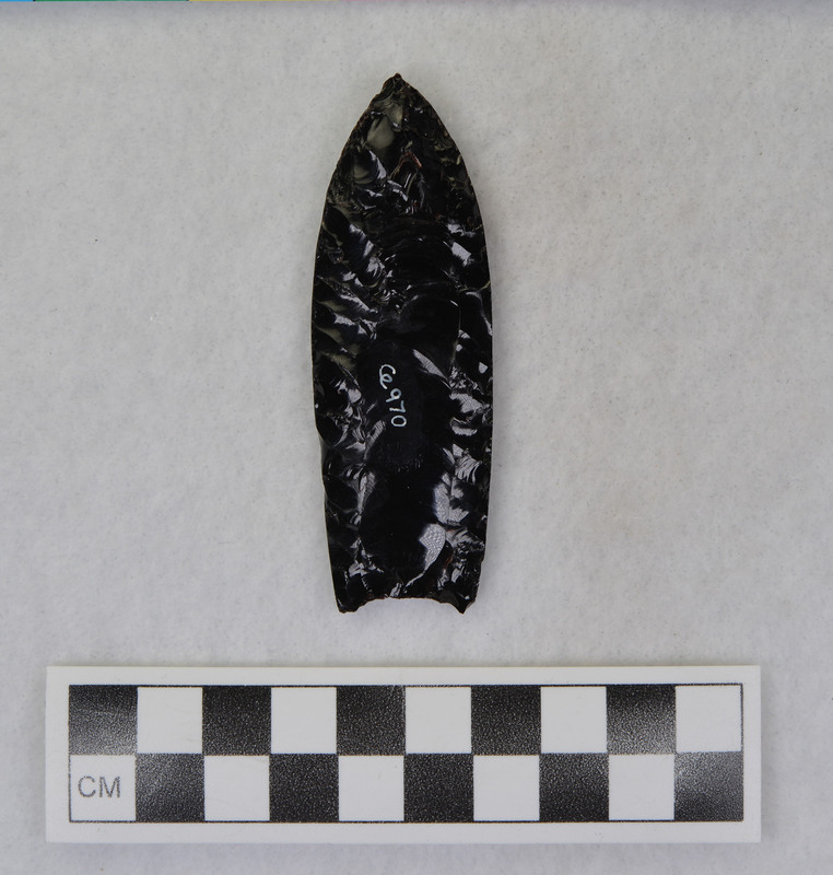 Clovis, ground full length of both margins