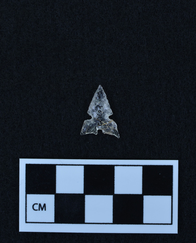 Side notched, rutile inclusions