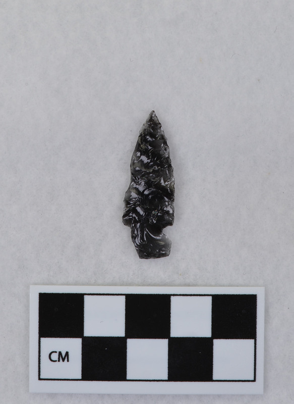 Side notched, corner broken