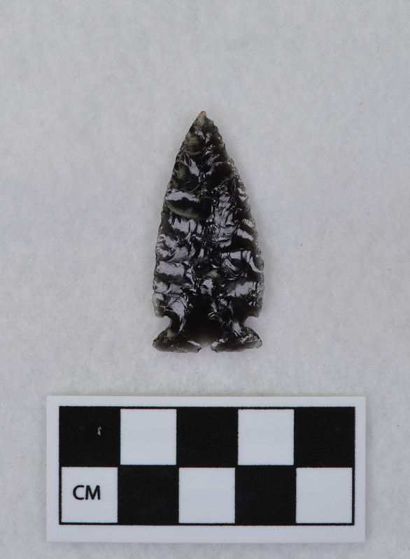 Random flaked, basal and side notched