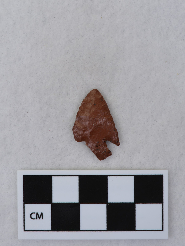 Corner notched, damaged shoulder and base