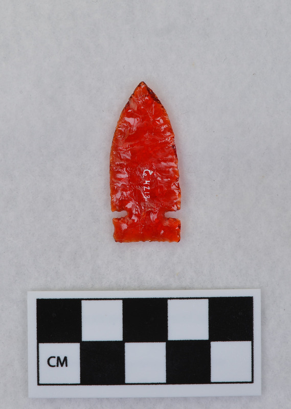 Side notched Material: red tail light lens.