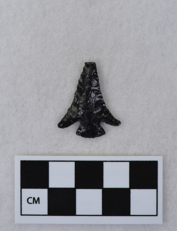 Corner notched, tip broken