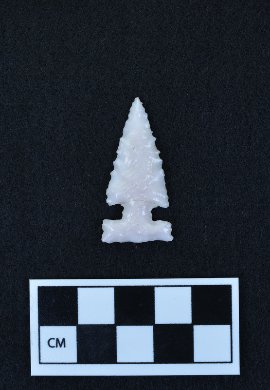 Side notched, broken/glued