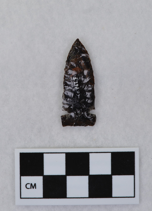 Side notched, parallel flaked