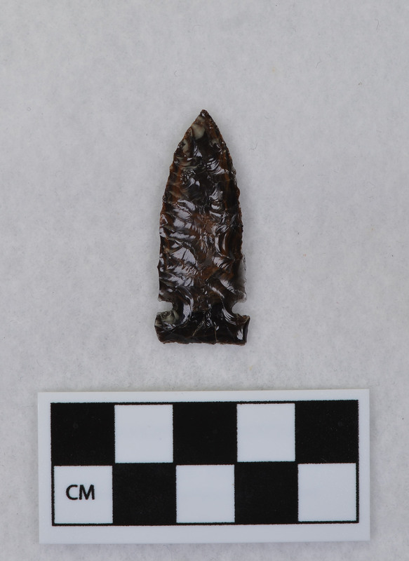 Side notched, parallel flaked