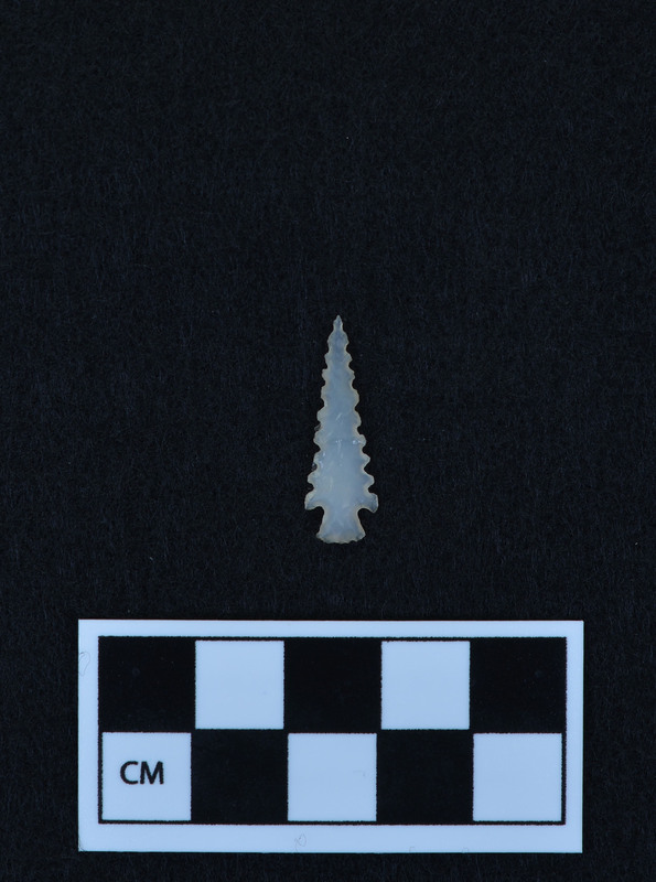 Serrated, corner notched